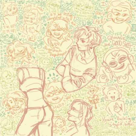 background doodle page