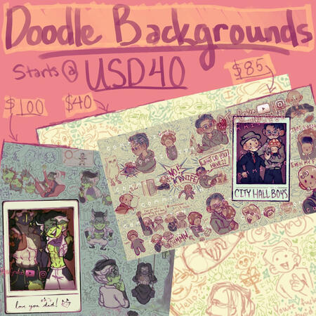 doodle background prices