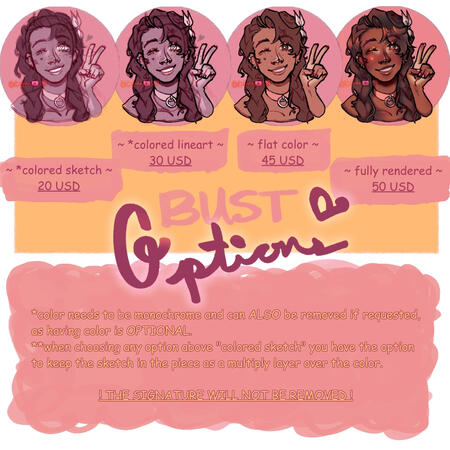 various bust prices